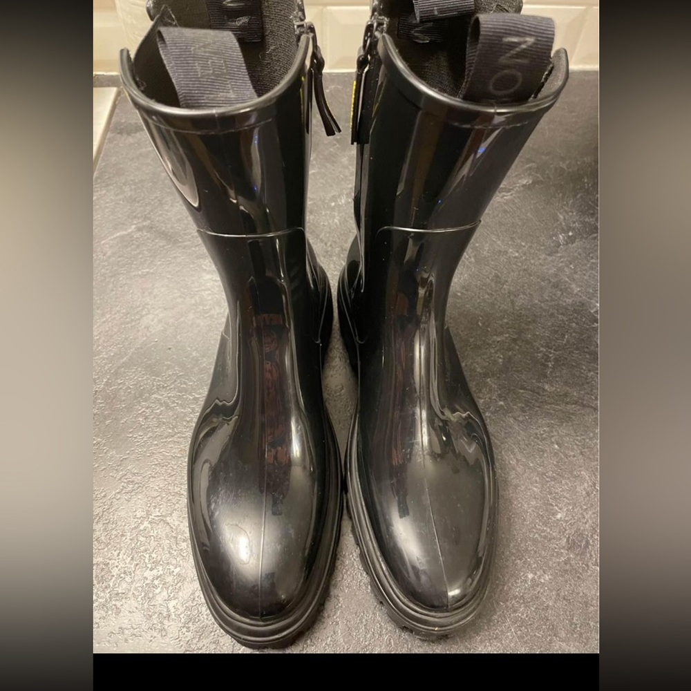 Lemon jelly - city black rain boots size 39